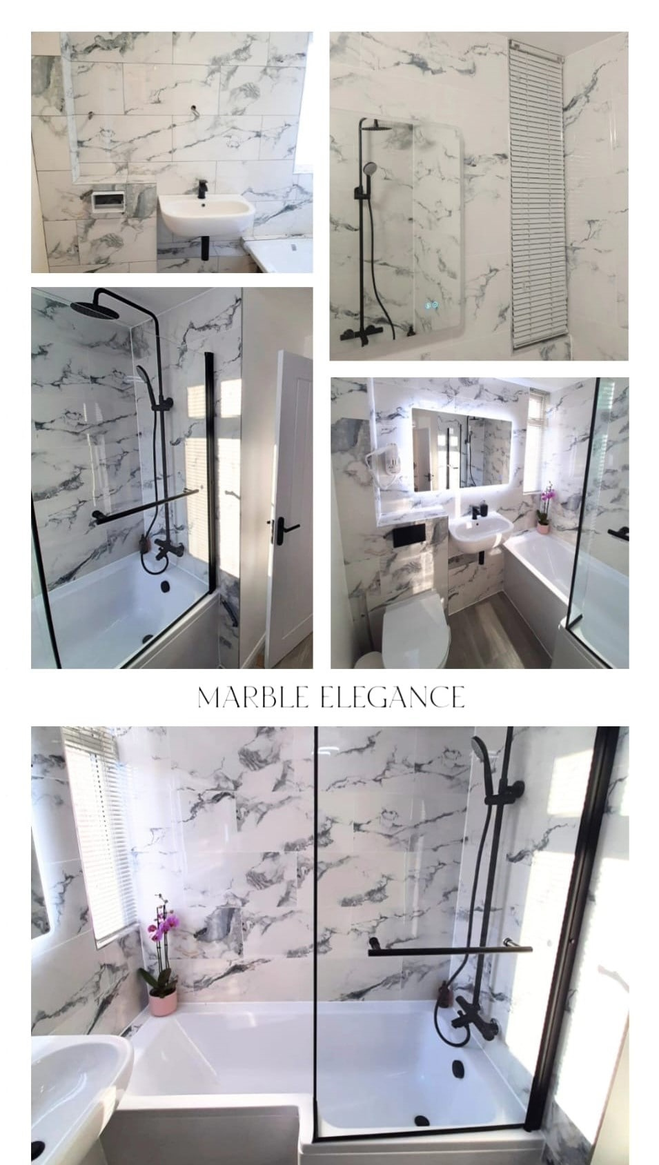 Bathroom project for Airbnb Modern bathroom upgrade Cambridgeshire